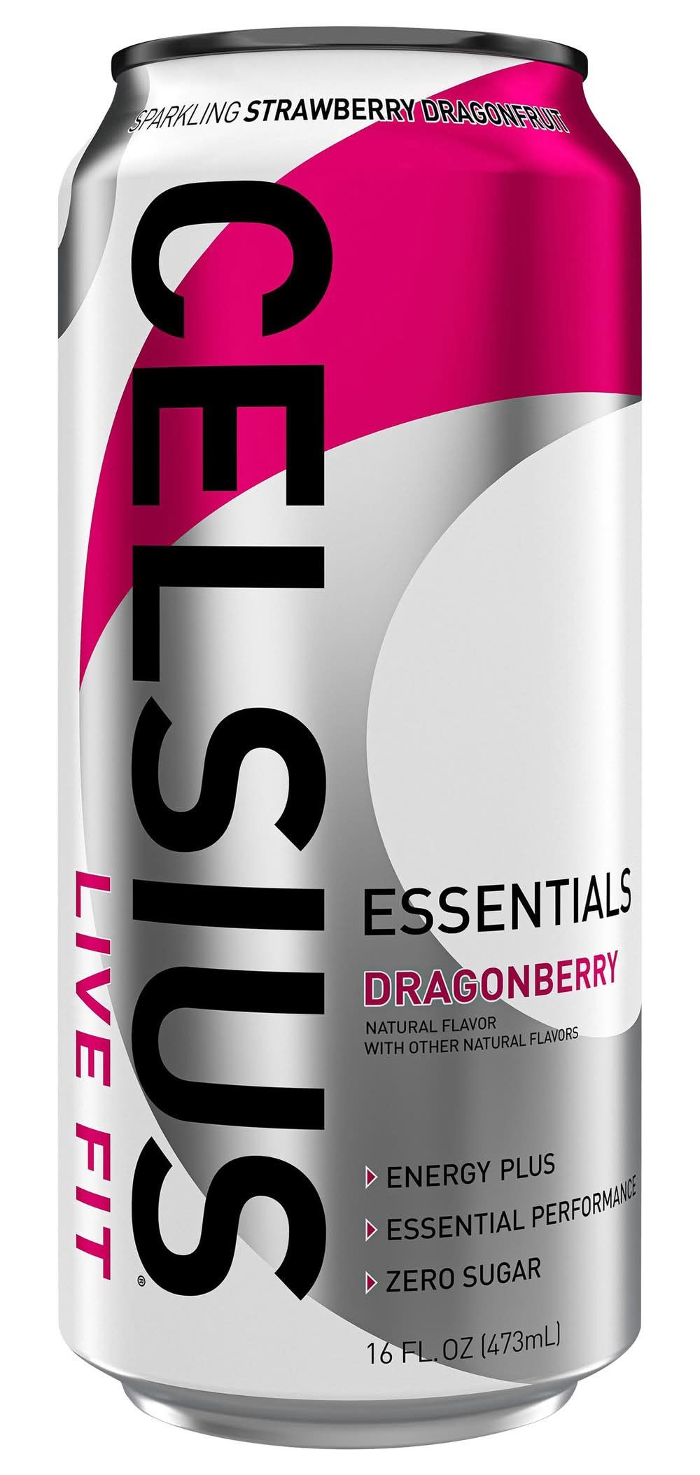 Celsius Essentials Sparkling Energy Drink, Dragonberry (16 fl oz)