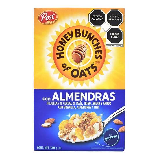 Post cereal honey bunches of oats con almendras (caja 411 g)