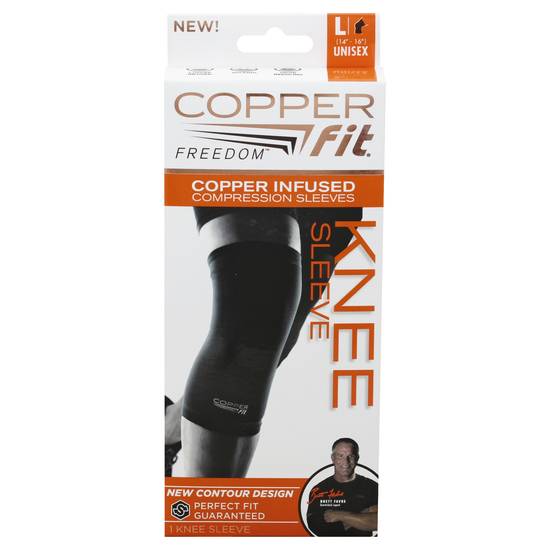 Copper Fit Freedom Knee Sleeve Size L Unisex