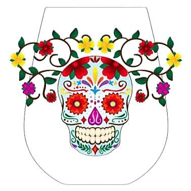 Gibson Day Of the Dead Stemless Wine Glass (16oz container)