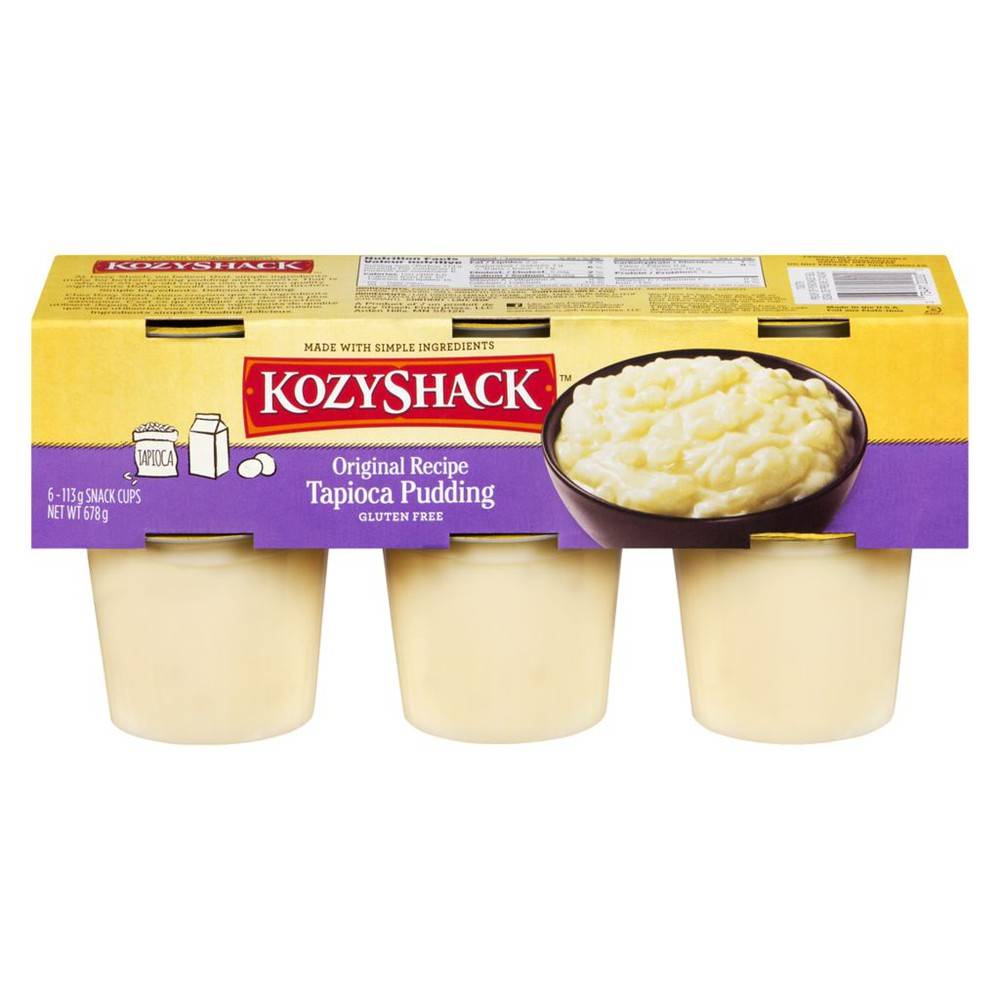 Kozy Shack Original Recipe Tapioca Pudding Snacks Cups (6 ct)