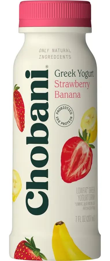 Chobani Strawberry Banana Greek Yogurt Drink