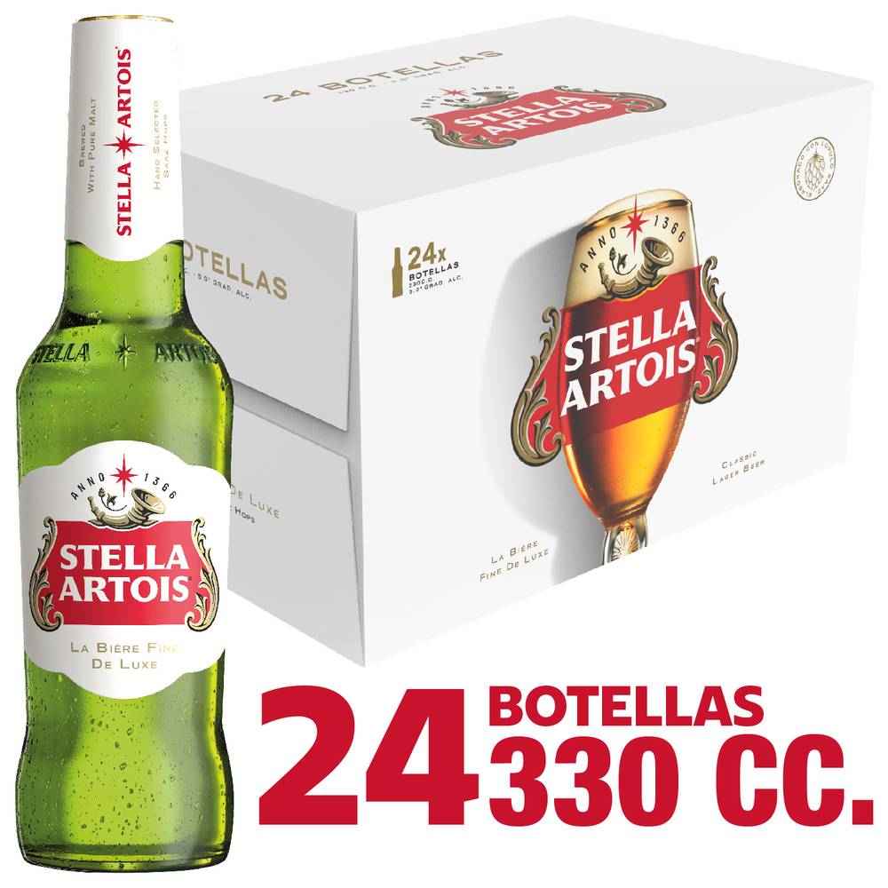 Stella Artois · Cerveza lager (24 x 330 ml)