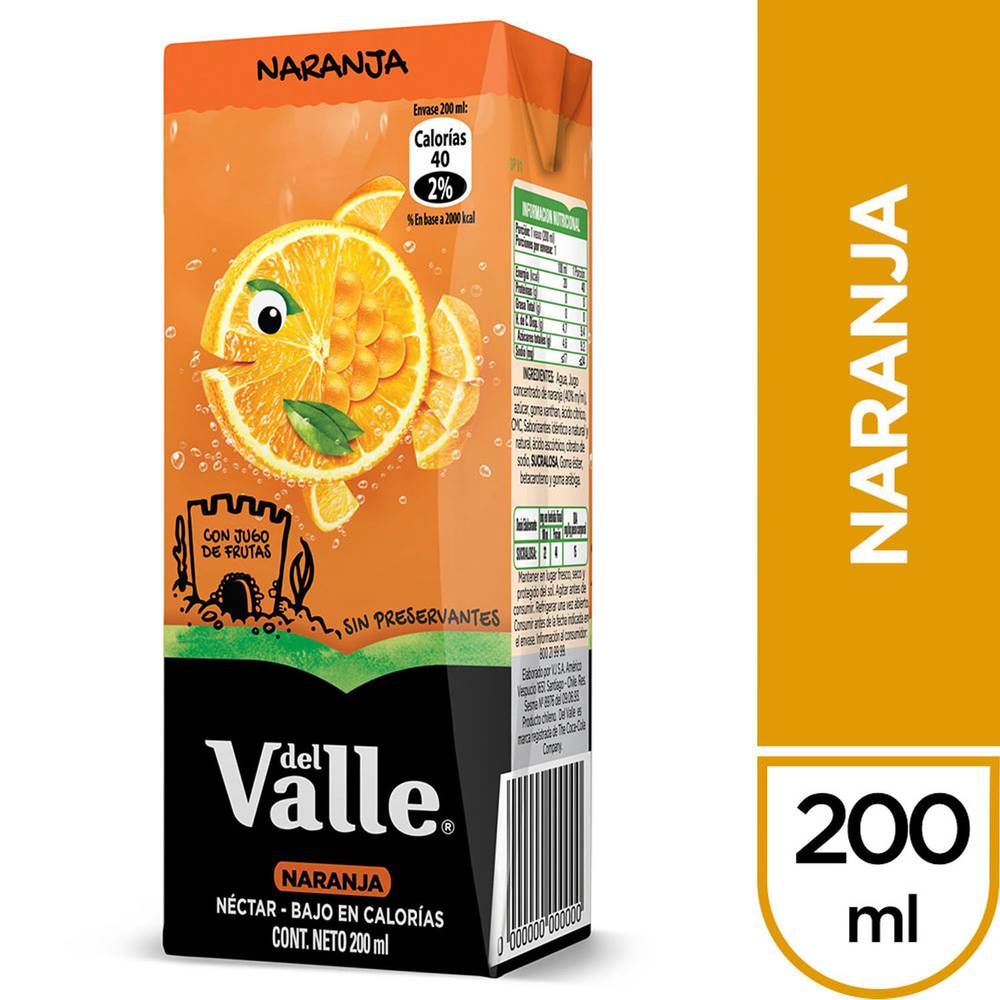 Del valle néctar naranja (200 ml)