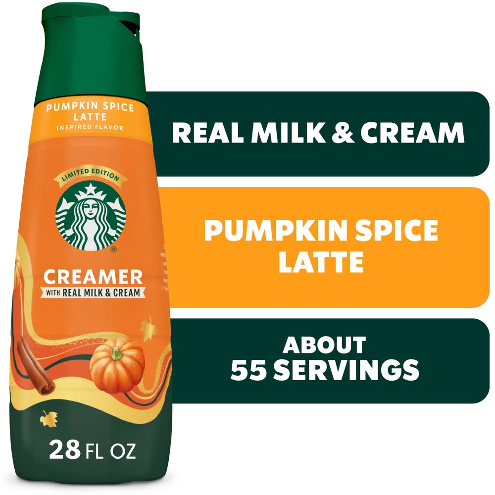 Starbucks Dairy Creamer, Pumpkin Spice Latte (28 fl oz)