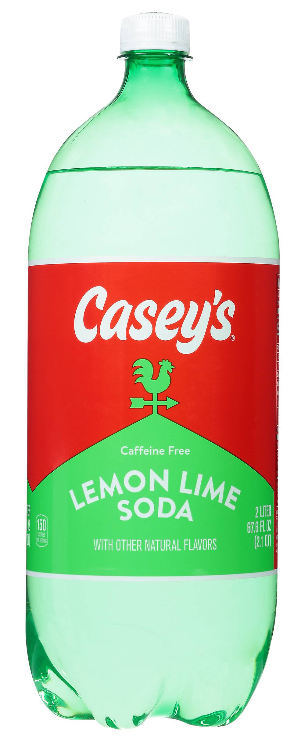 Casey's Caffeine Free Soda, Lemon-Lime (2 L)