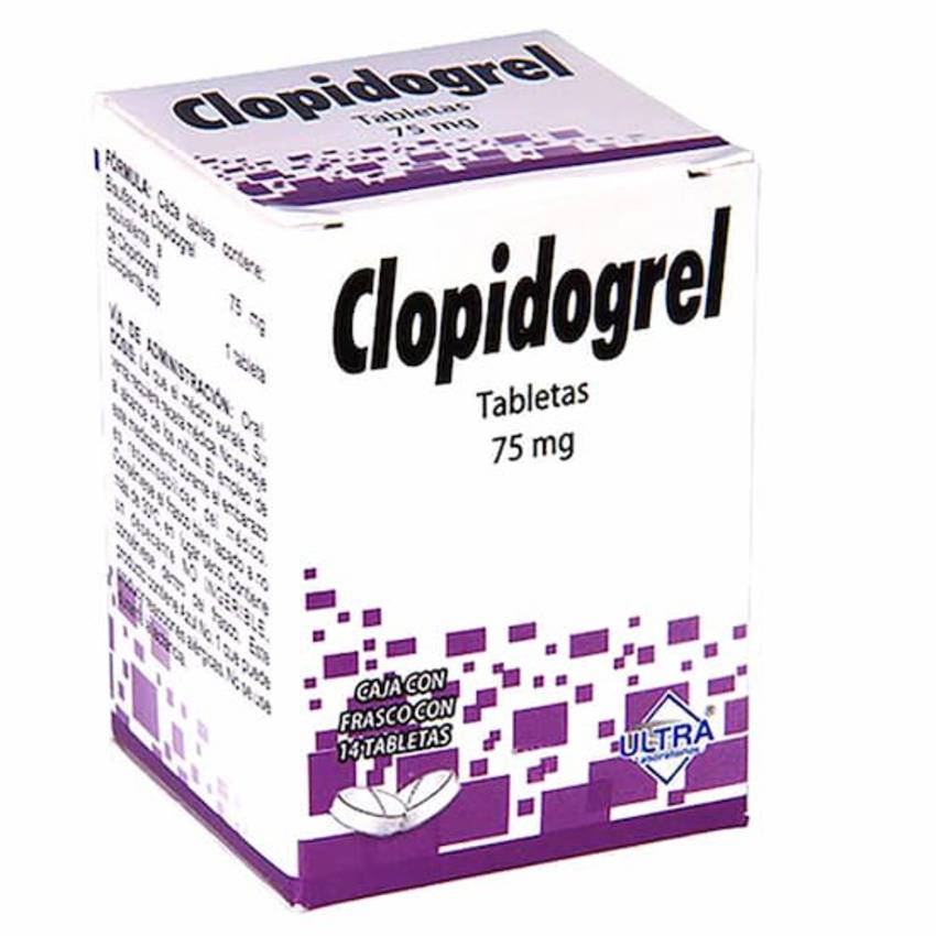 Ultra laboratorios clopidogrel tabletas 75 mg (14 piezas)