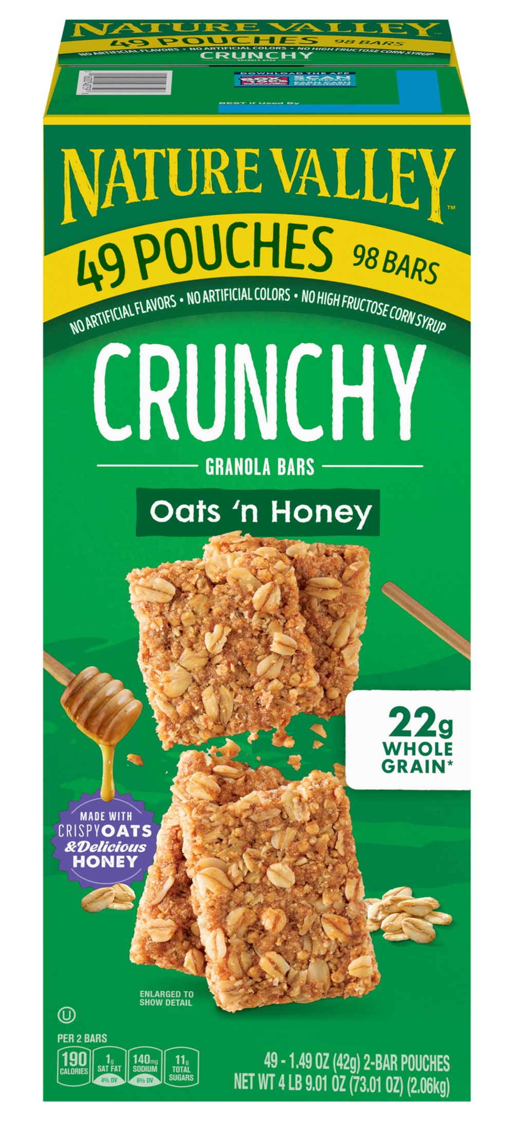 Nature Valley Crunchy Granola Bars, Oats 'N Honey (49 x 2 ct)