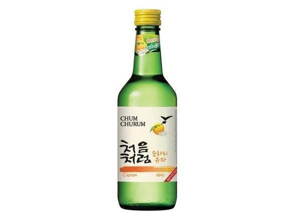 Soon Hari Citron Flavor Korean Soju (375 ml)