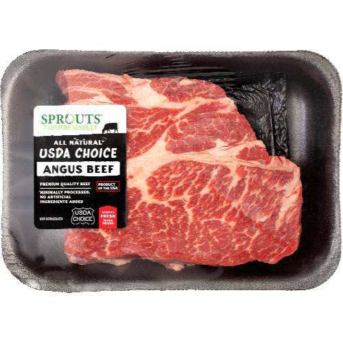 Sprouts Boneless Angus Beef Chuck Steak (Avg. 1lb)