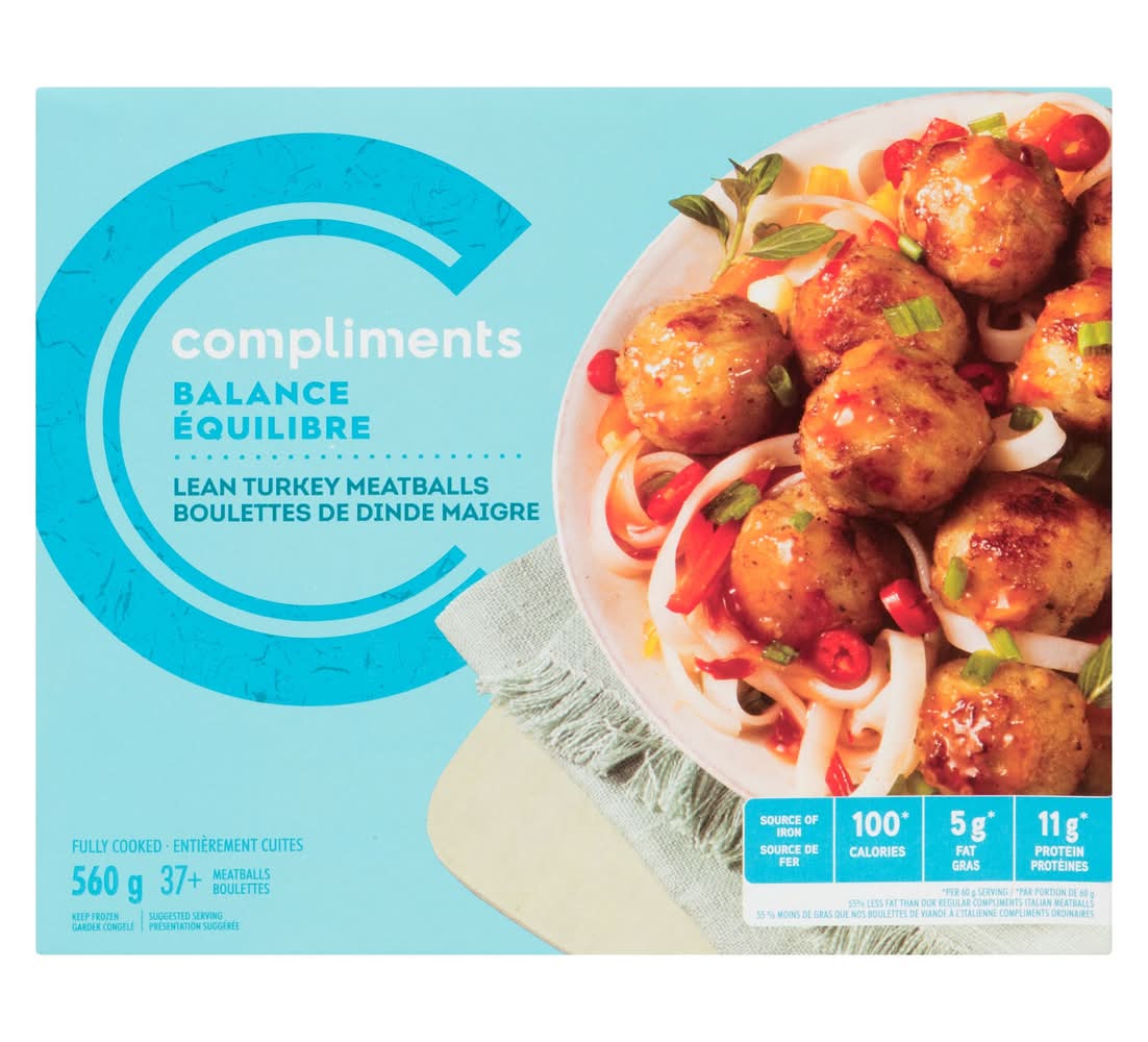 Compliments Balance Equilibre Lean Turkey Meatball (560 g)