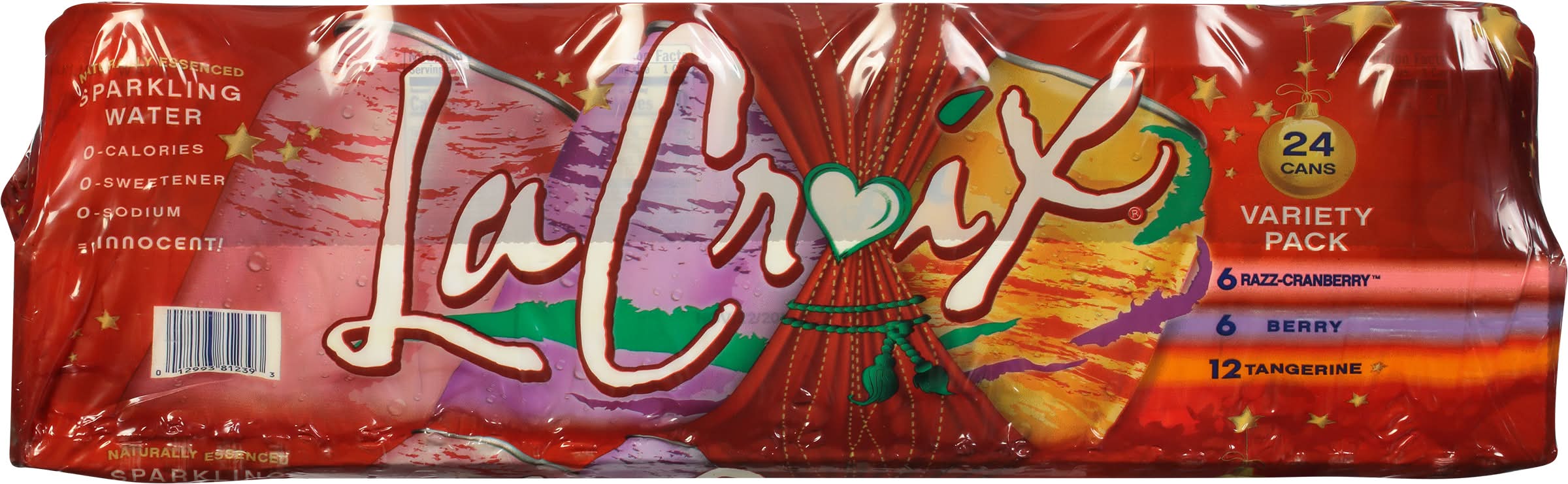 LaCroix Naturally Essenced Variety pack Sparkling Water, Assorted (24 x 12 fl oz)