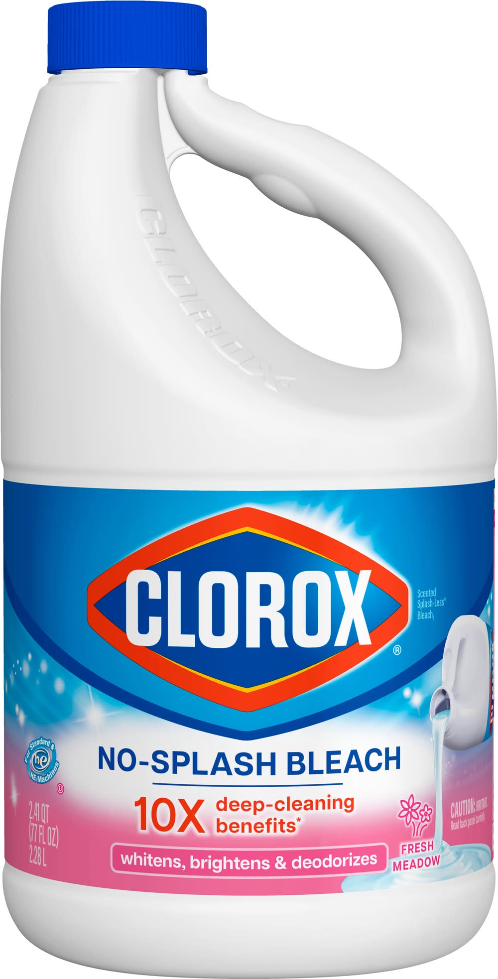 Clorox No- Splash Bleach, Fresh Meadow (77 fl oz)