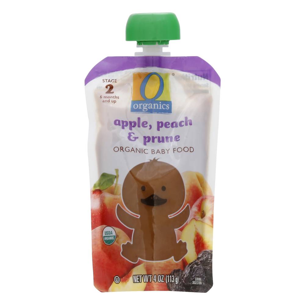 O Organics Organic Baby Food Stage 2 Apple Peach & Prune