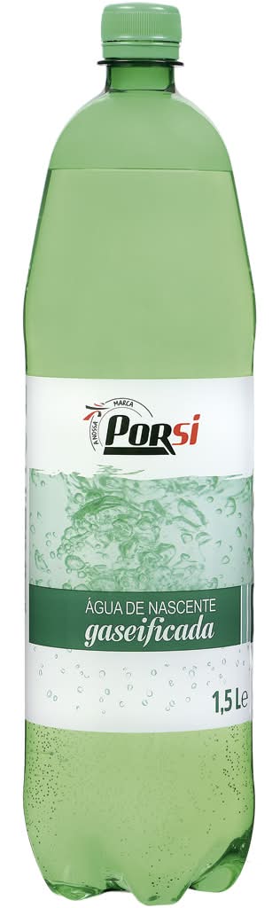 Porsi - �gua com gás, garrafa de 1,5L
