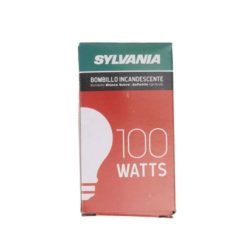 Sylvania bombillo incandescente blanco suave 100w (1 unidad)
