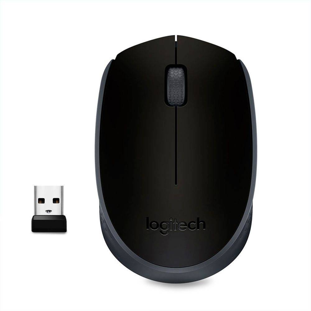 Logitech · Mouse inalámbrico m170 negro