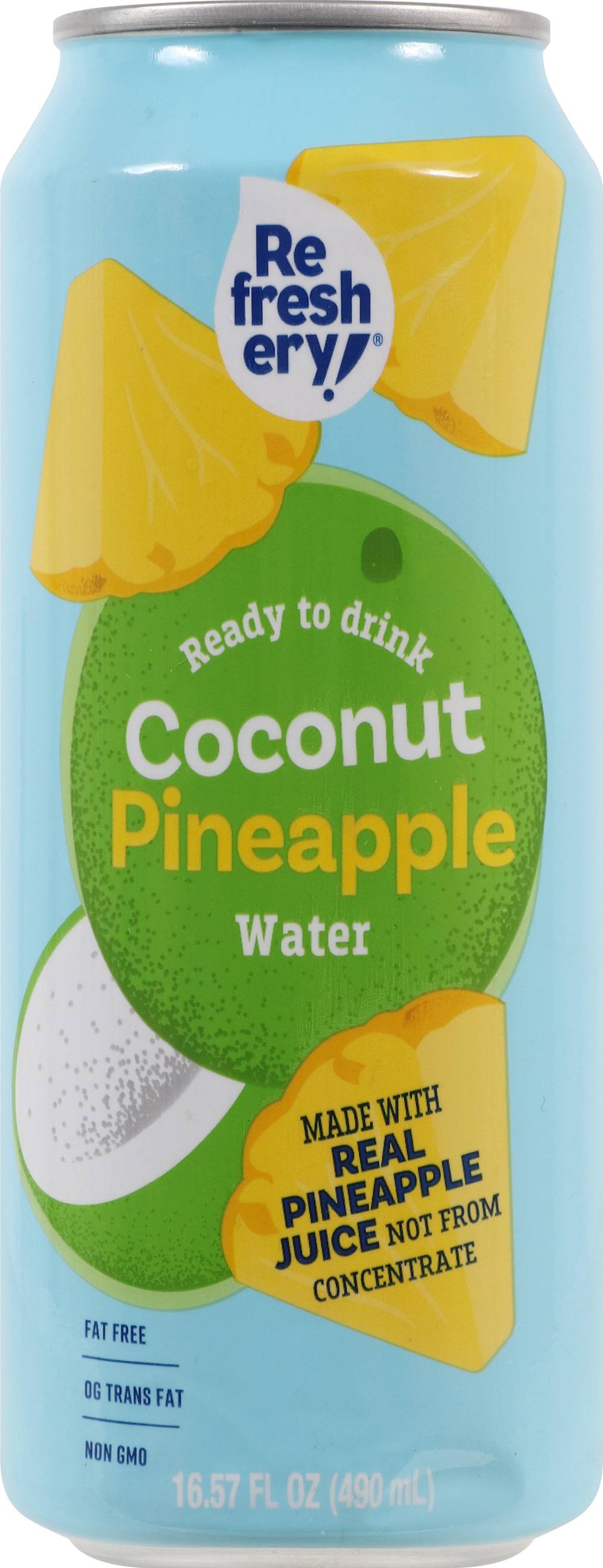 Refreshery! Pineapple Coconut Water - 16.57 Fl Oz