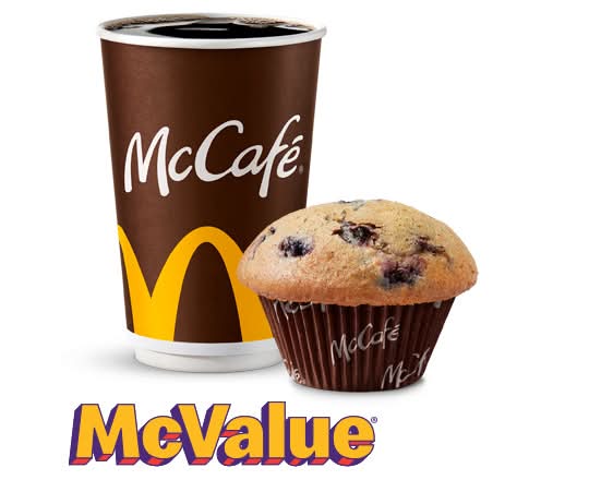 Muffin & Coffee Pairing [360-440 Cals]