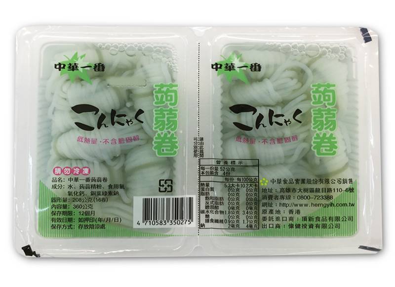 中華一番蒟蒻卷-冷藏 | 224 g #14020330