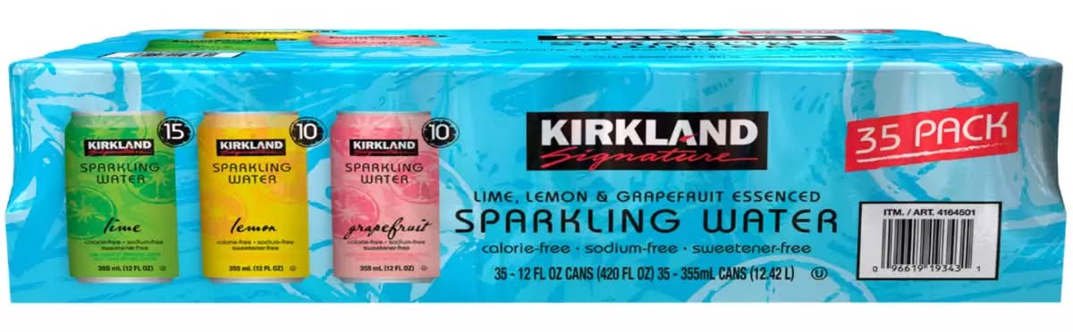 カークランドシグネチャー スパークリングウォーター 355ml x 35