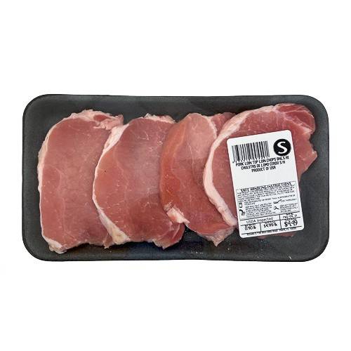 Boneless Pork Loin Top Loin Chops (approx 1 lb)