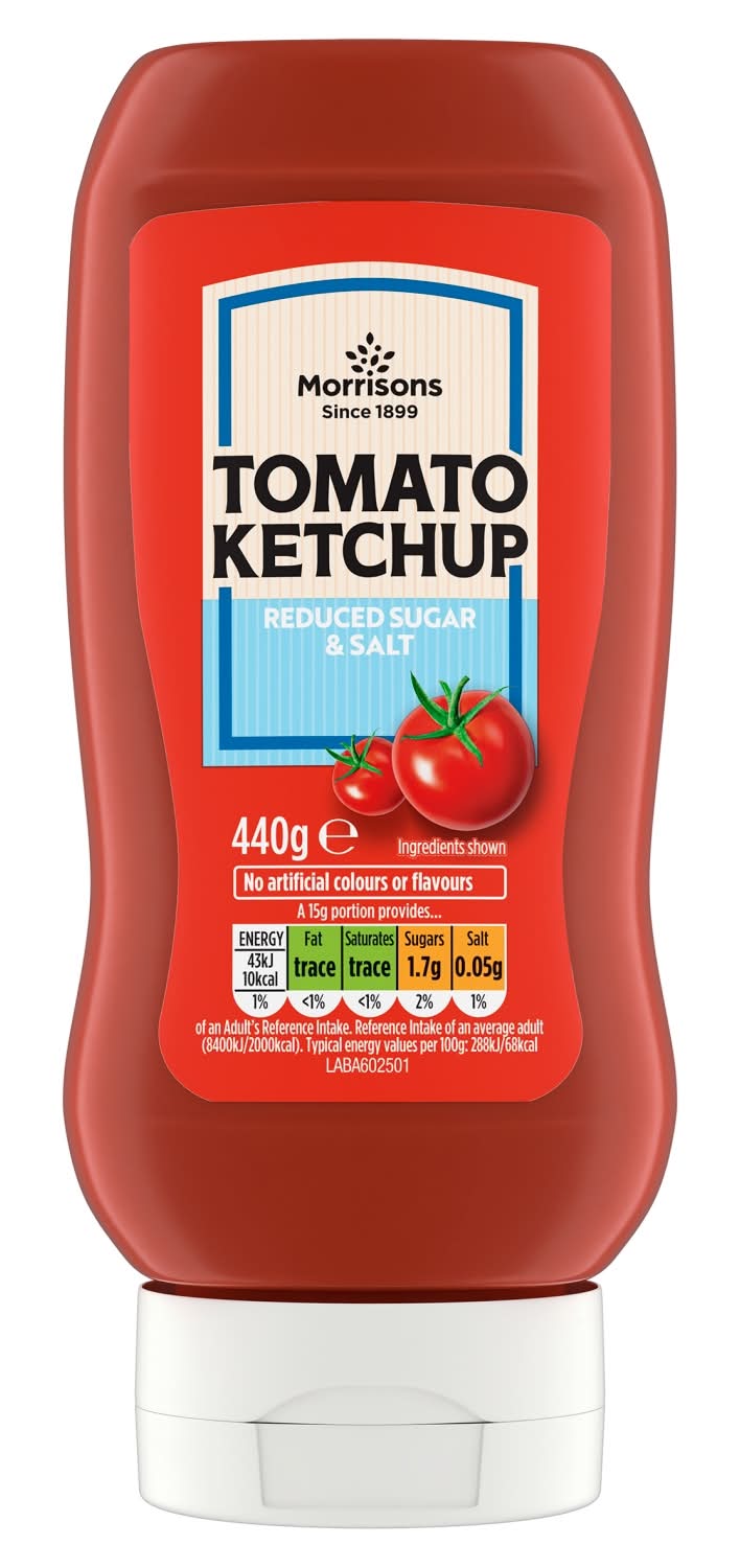 Morrisons Reduced Salt & Sugar Tomato Ketchup 440g
