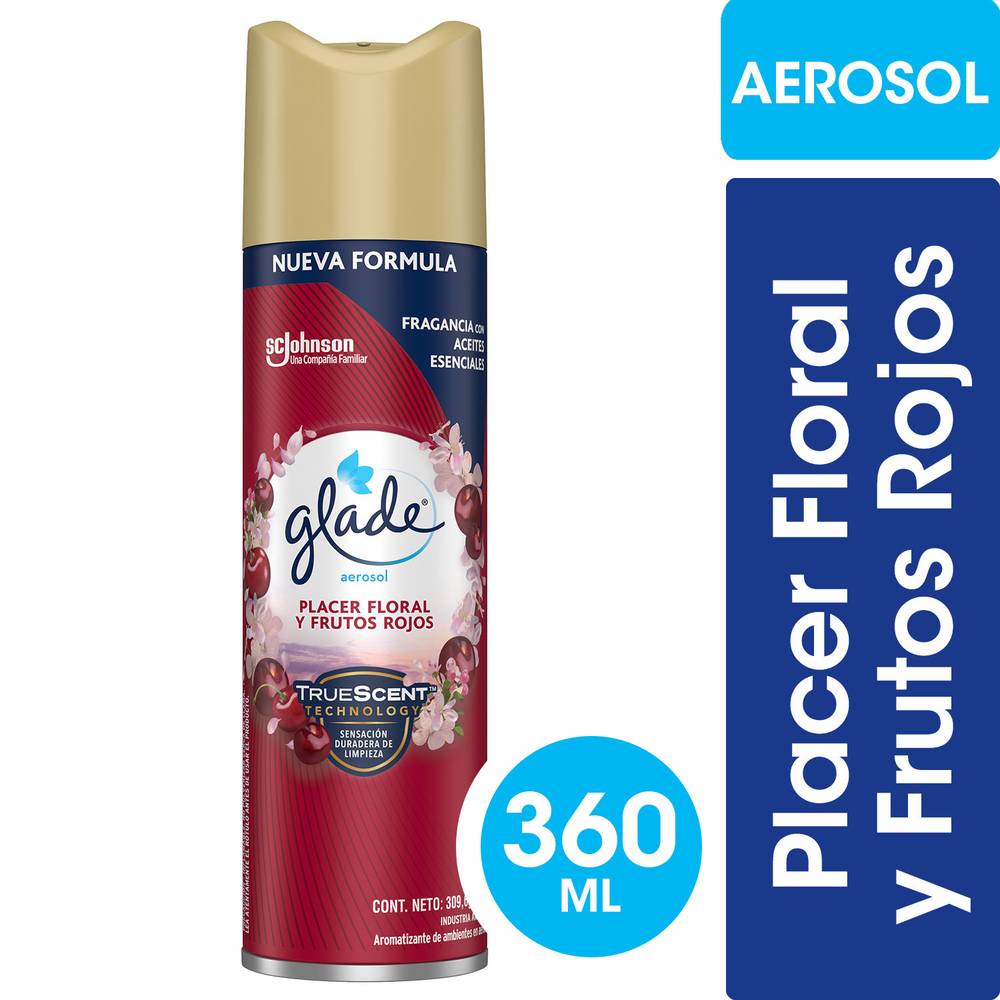 Glade desodorante ambiental aerosol floral (360 ml)