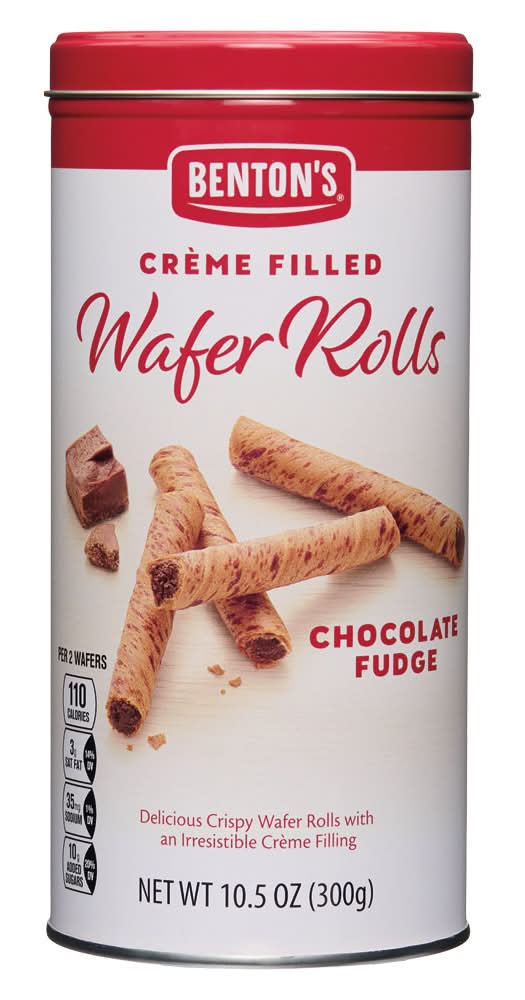 Benton's Creme Filled Wafer Rolls, Chocolate Fudge (10.5 oz)