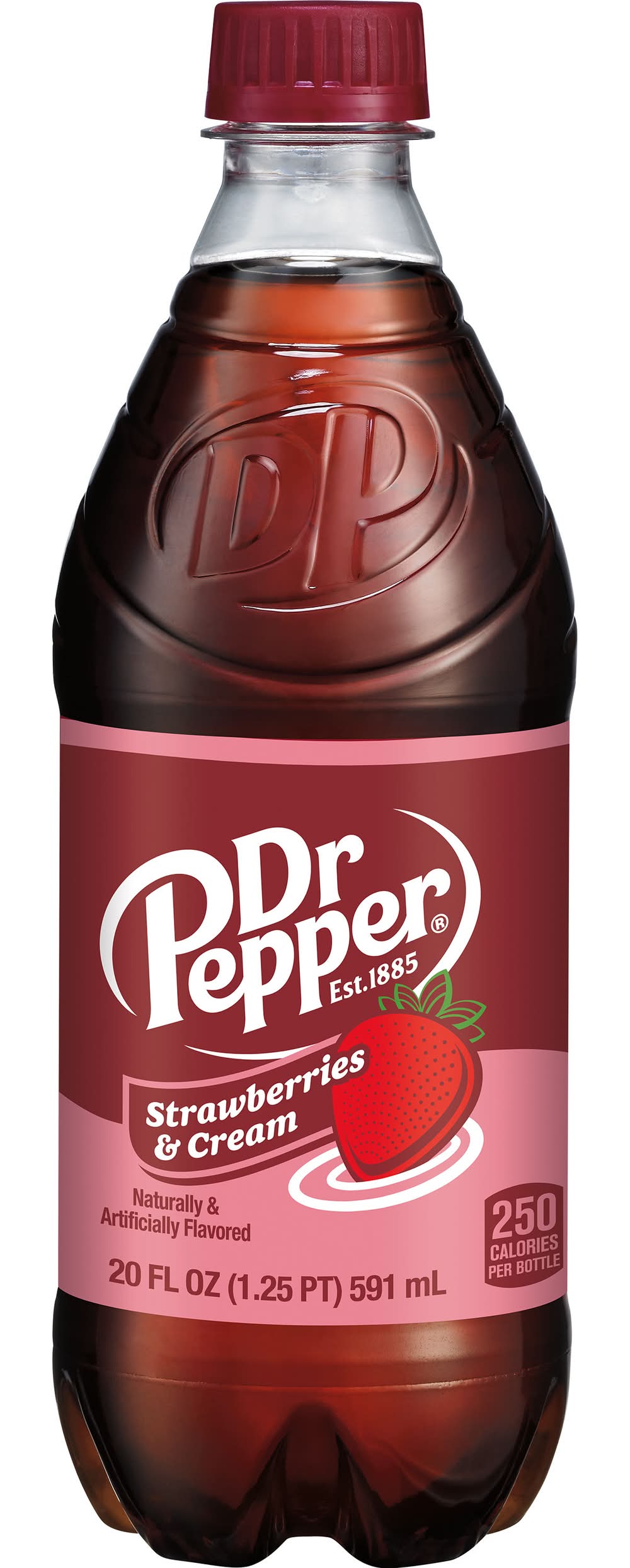 Dr Pepper Flavored Soda, Strawberries & Cream (20 fl oz)