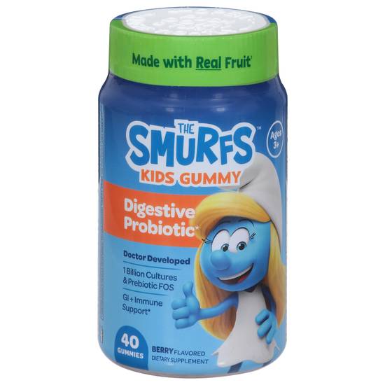 Smurfs Kids Gummy Digestive Probiotic (berry )