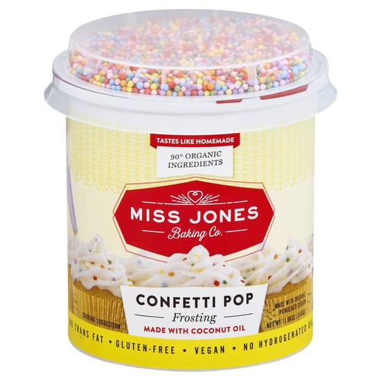 Miss Jones Baking Co. Confetti Pop Frosting With Cocunut Oil