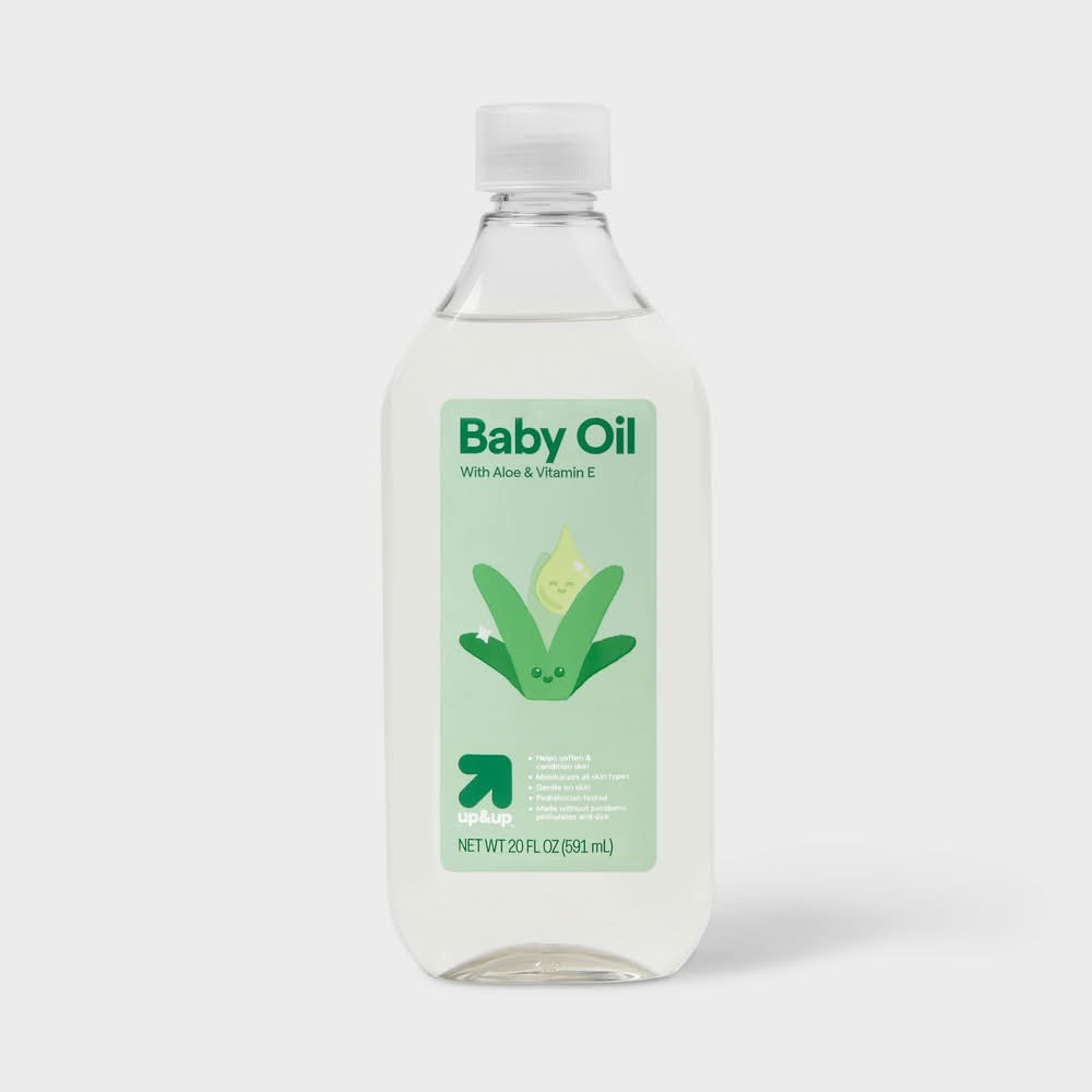 up&up Baby Oil With Aloe & Vitamin E (20 fl oz)