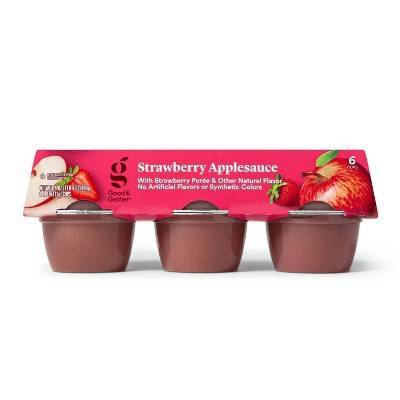Good & Gather Strawberry Applesauce Cups - 6ct - Good & Gathertm