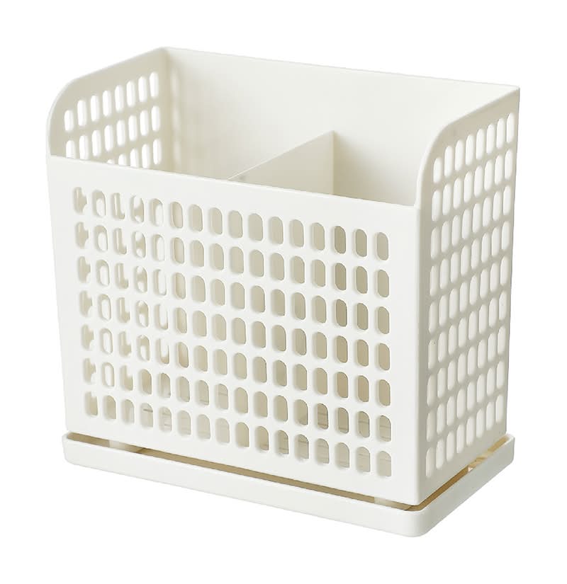 Miniso · Estante para cubiertos blanco