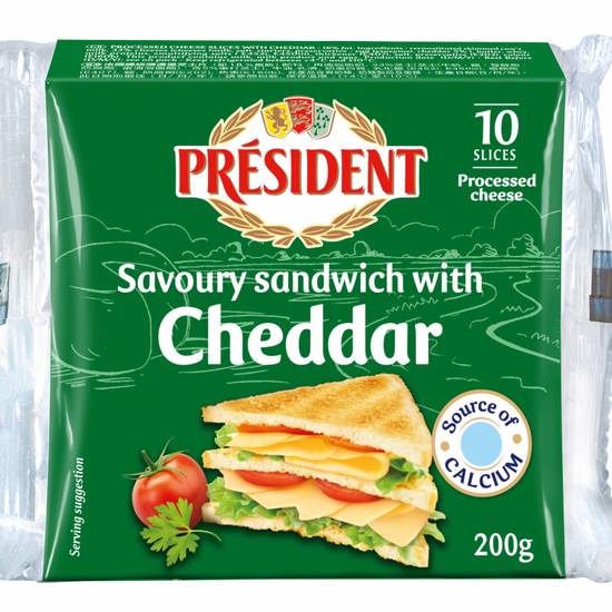總統牌三明治切片乾酪