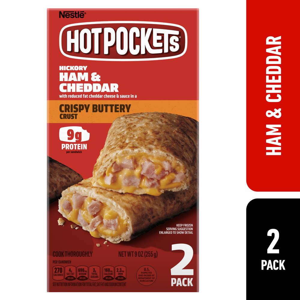 Hot Pockets Ham and Cheddar Crispy Buttery Crust (2 ct)