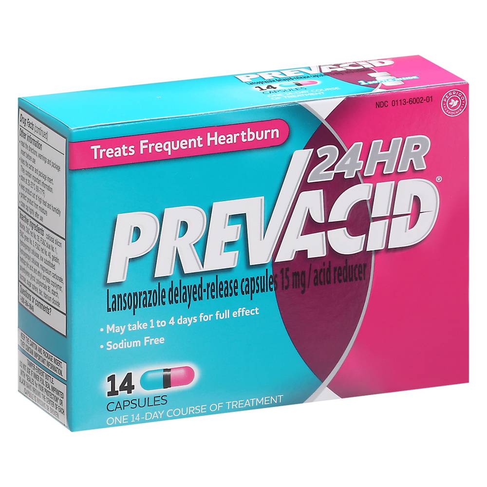 Prevacid 15 Mg 24 Hour Lansoprazole Acid Reducer Capsules