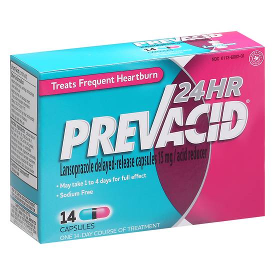 Prevacid 15 mg 24 Hour Lansoprazole Acid Reducer Capsules