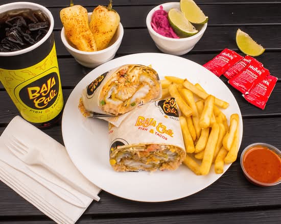 Combo #3 (Fish or Meat Burrito)