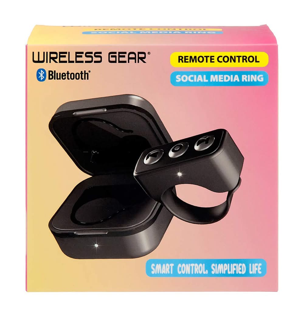 Wireless Gear Bluetooth Remote Control Social Media Ring