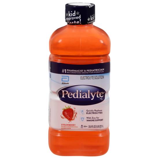 Pedialyte Strawberry Electrolyte Solution (33.8 fl oz)