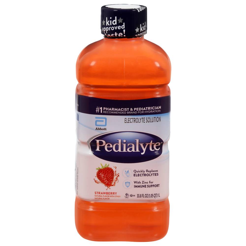 Pedialyte Electrolyte Solution Drink, Strawberry