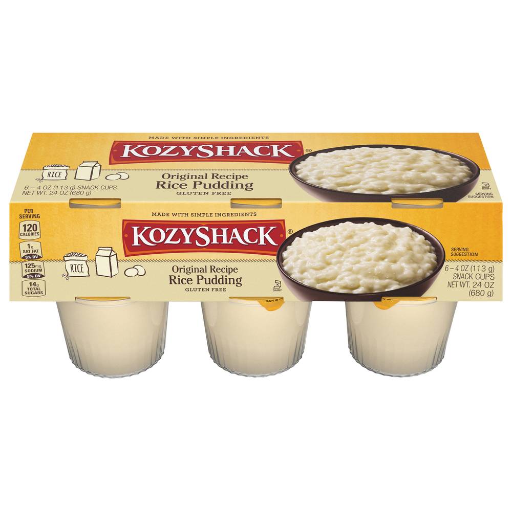 Kozy Shack Original Recipe Rice Pudding (6 ct)