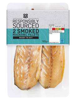 Co-op 2 Smoked Mackerel Fillets 180g