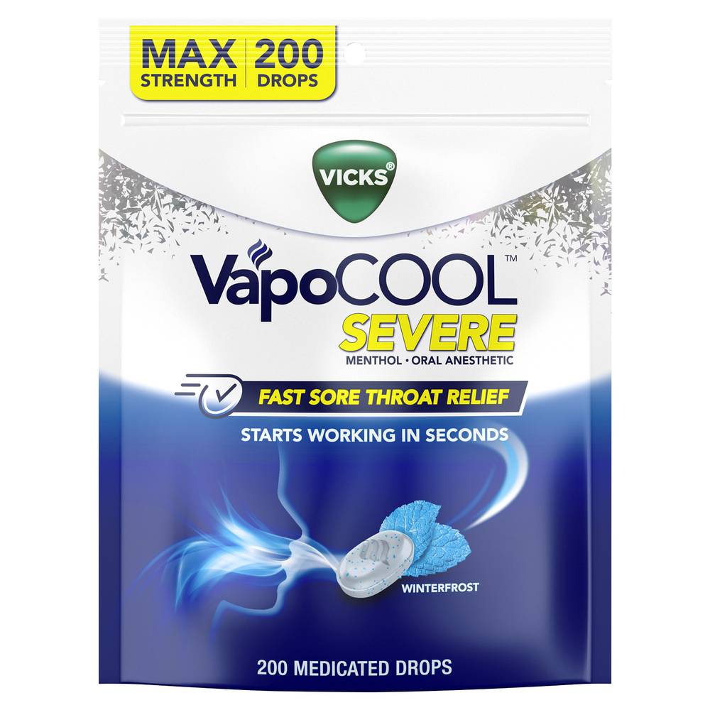 Vicks Vapocool Winter Frost Drops First Sore Thought Releif