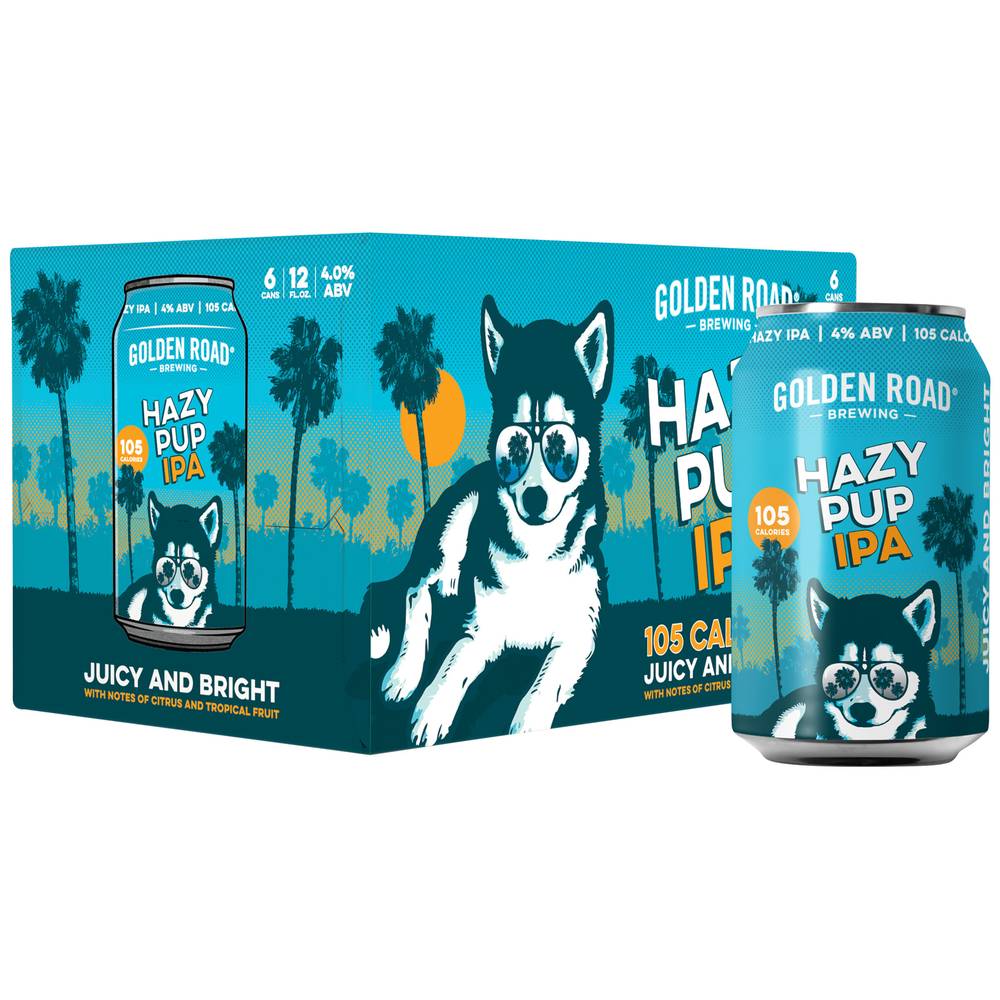 Golden Road 10 Hop Hazy Ipa Ride on Beer (6 x 12 fl oz)