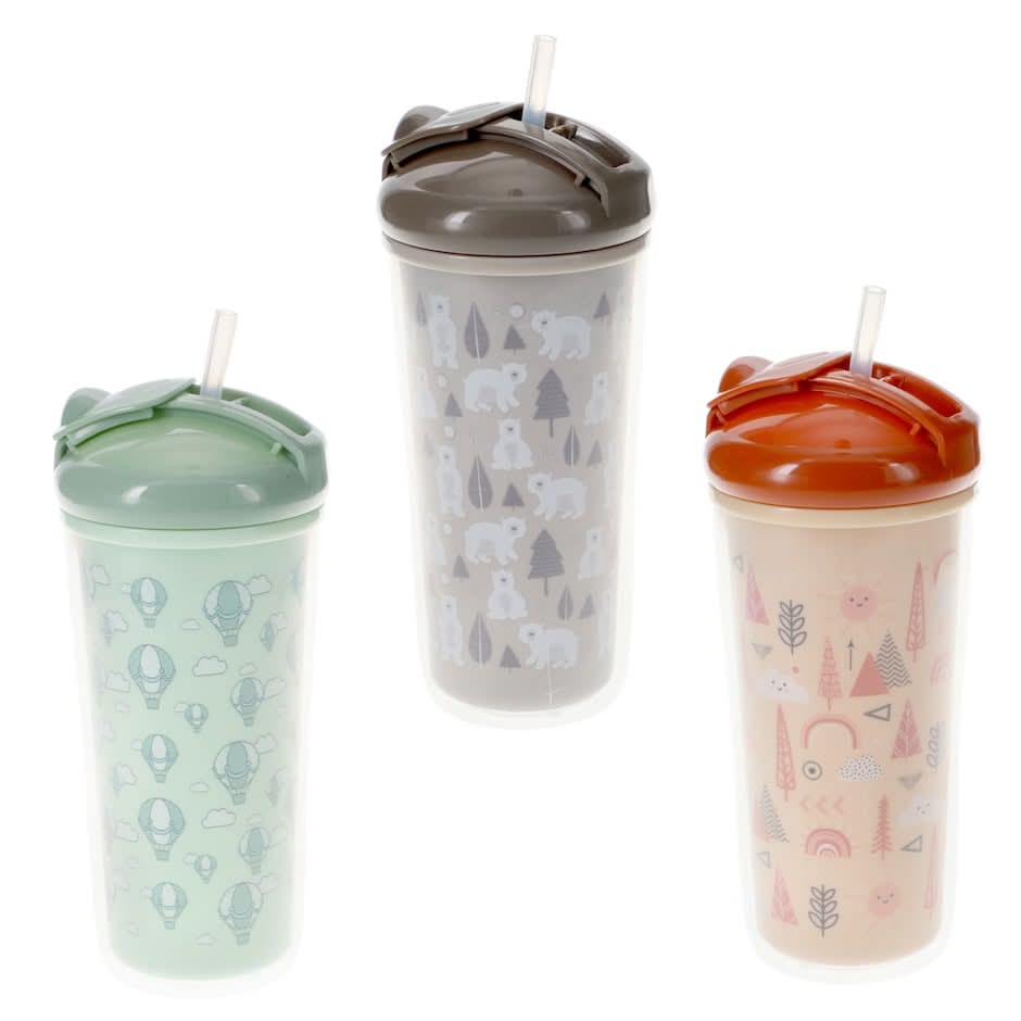 Angel Of Mine Sippy Cup With Straw, 12 m+ (3 ct)