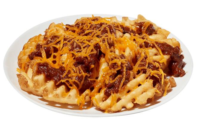 CHILI CHEESE WAFFLE FRIES OR TATER KROWNS