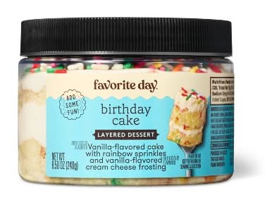 Favorite Day Birthday Cake Layered Dessert, Vanilla (8 oz)